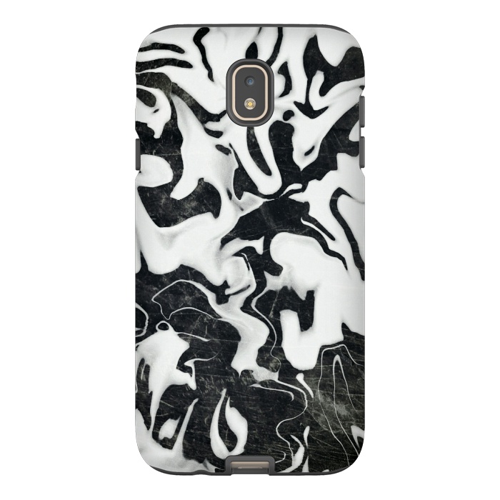 Galaxy J7 StrongFit Black white marble by Jms