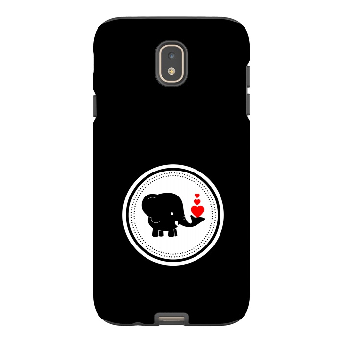 Galaxy J7 StrongFit elephant with hearts by TMSarts