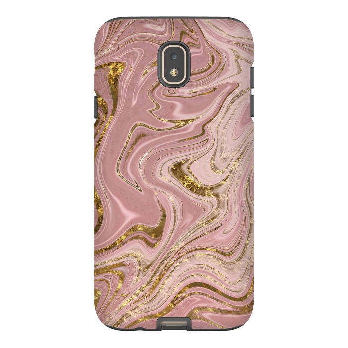 Galaxy J7 StrongFit Rosegold Marbled Elegance 2 by Andrea Haase