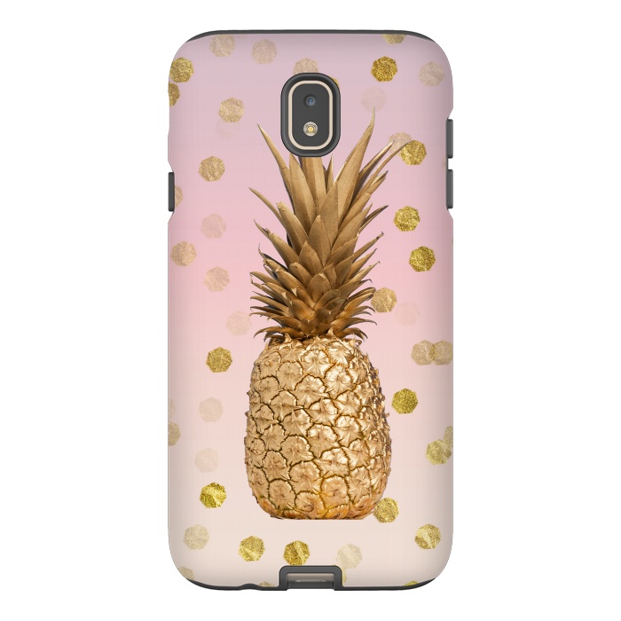 Galaxy J7 StrongFit Exotic Pineapple Golden Elegance by Andrea Haase