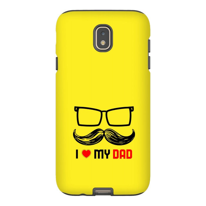 Galaxy J7 StrongFit i love my dad yellow by TMSarts
