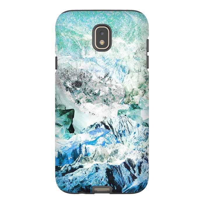 Galaxy J7 StrongFit Icy mountains and precious gemstones by Oana 