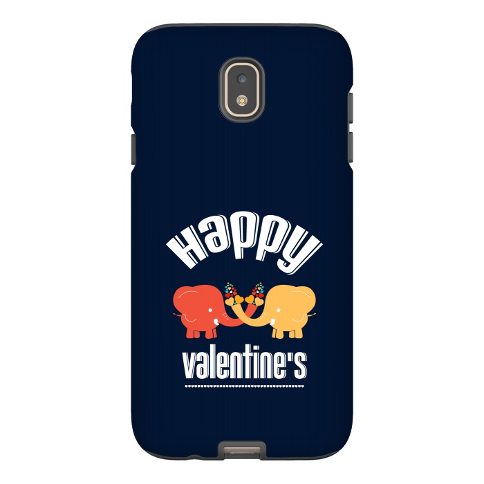 Galaxy J7 StrongFit two elephants valentines by TMSarts