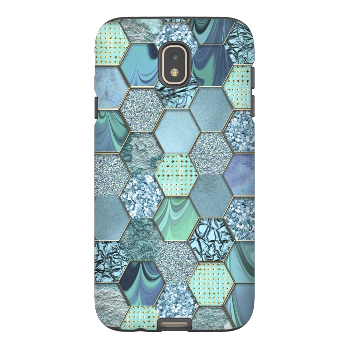 Galaxy J7 StrongFit Glamorous Hexagon  by Andrea Haase