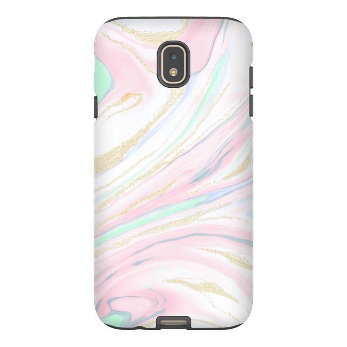 Galaxy J7 StrongFit Classy marbleized abstract design by InovArts