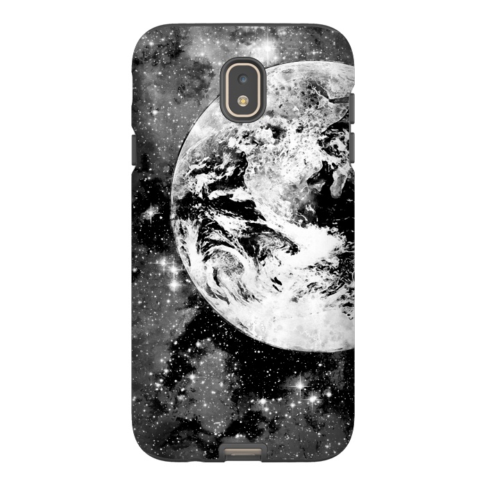 Galaxy J7 StrongFit Black and white Earth in Space by Oana 