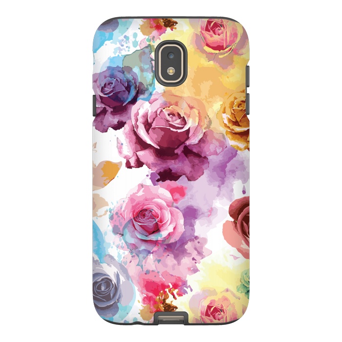 Galaxy J7 StrongFit Watercolor Roses by Bledi
