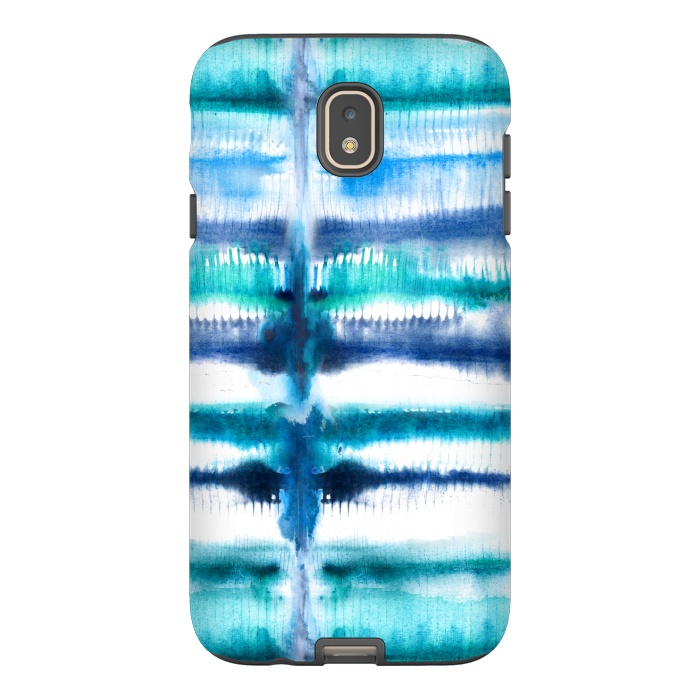 Galaxy J7 StrongFit Shibori Stripes by gingerlique