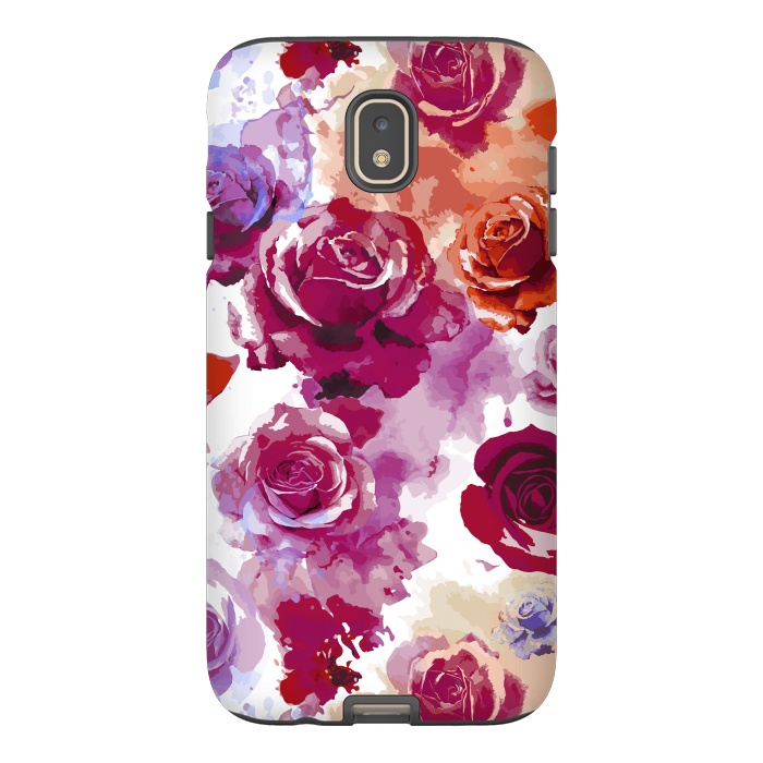 Galaxy J7 StrongFit Watercolor Roses 2 by Bledi