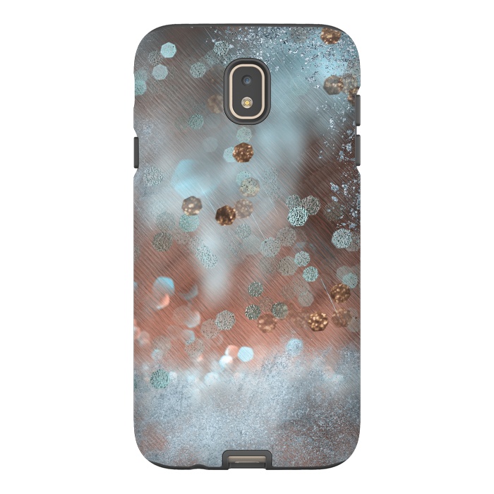 Galaxy J7 StrongFit Copper Teal Glamour by Andrea Haase