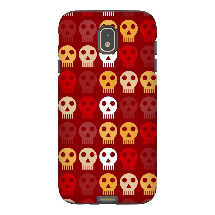 Galaxy J7 StrongFit red seamless skull by TMSarts