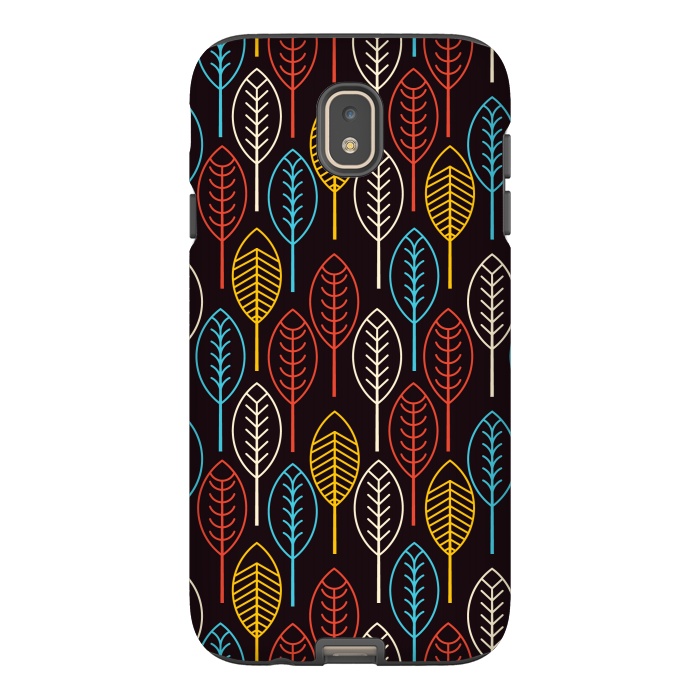 Galaxy J7 StrongFit geometric colorful leaves by TMSarts