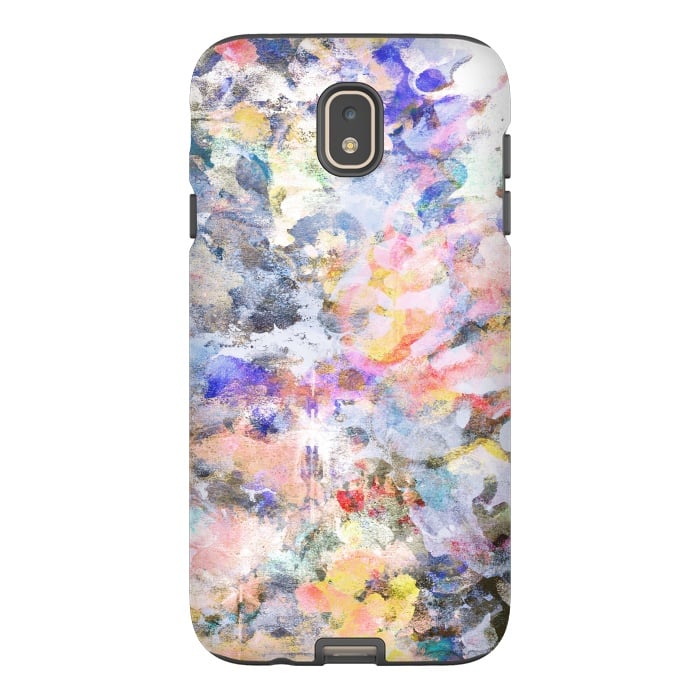 Galaxy J7 StrongFit Colorful abstract finger painting by Oana 