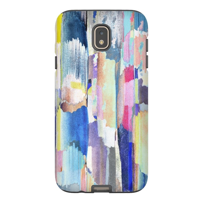 Galaxy J7 StrongFit Colorful paint brushstrokes by Oana 