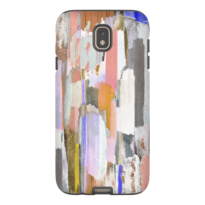 Galaxy J7 StrongFit Abstract pastel brushstrokes painting by Oana 