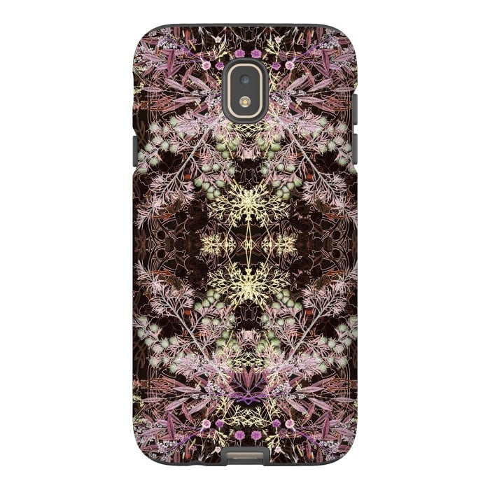 Galaxy J7 StrongFit Delicate arts and crafts botanical pattern by Oana 