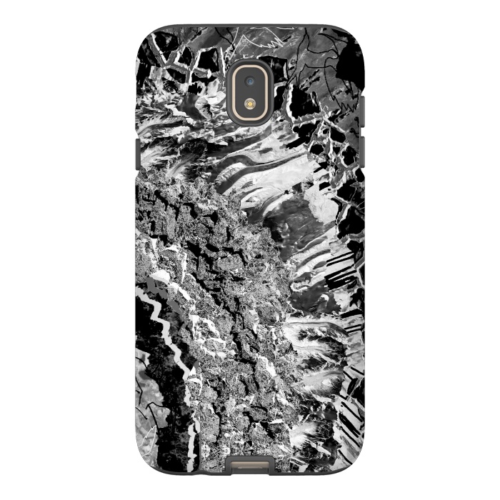 Galaxy J7 StrongFit Silver and gemstones abstract art by Oana 
