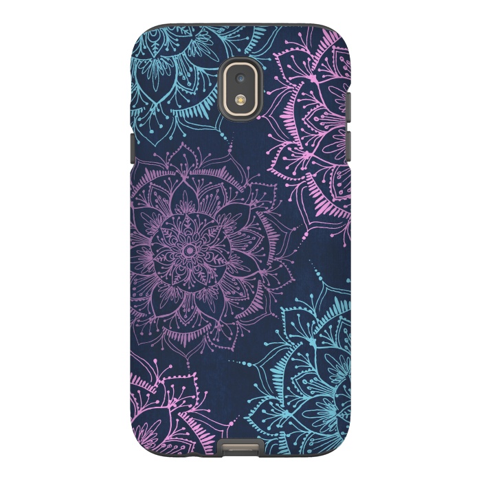 Galaxy J7 StrongFit bliss mandala pattern by Rose Halsey