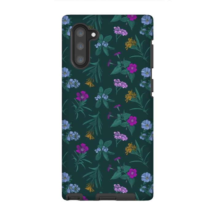 Galaxy Note 10 StrongFit Tropical Flowers by Tishya Oedit