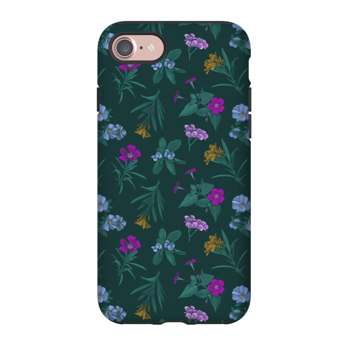 iPhone 7 StrongFit Tropical Flowers by Tishya Oedit