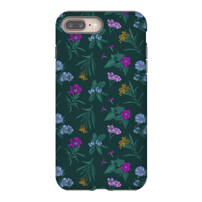 iPhone 7 plus StrongFit Tropical Flowers by Tishya Oedit