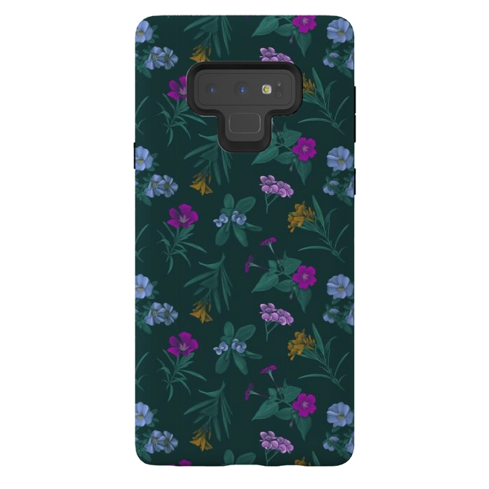 Galaxy Note 9 StrongFit Tropical Flowers by Tishya Oedit