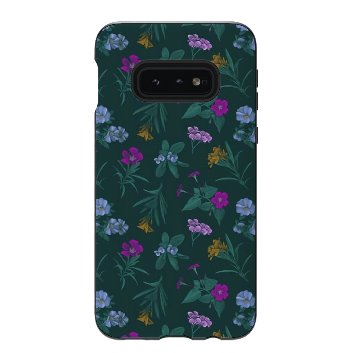 Galaxy S10e StrongFit Tropical Flowers by Tishya Oedit