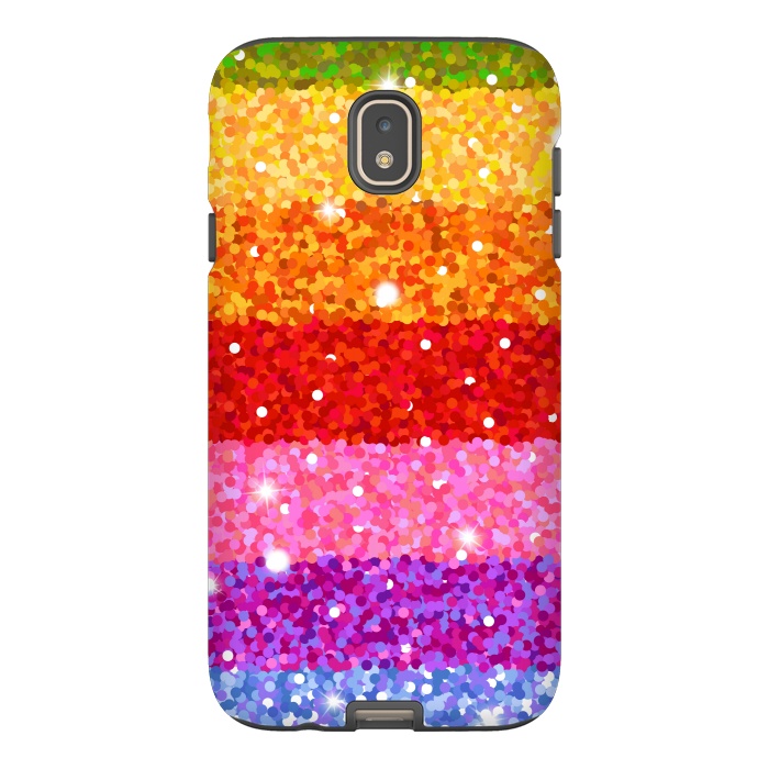 Galaxy J7 StrongFit rainbow dotted pattern by MALLIKA