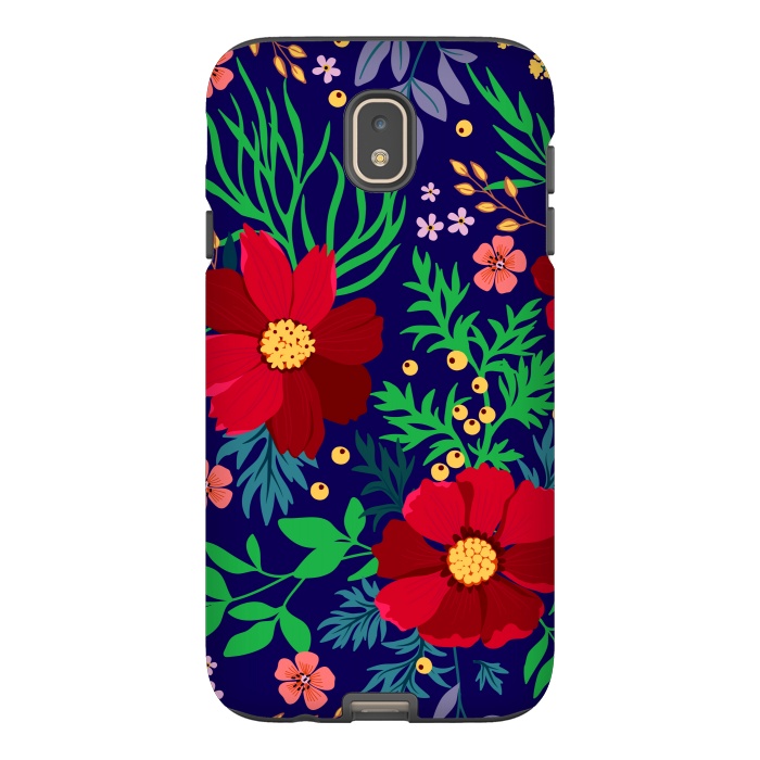 Galaxy J7 StrongFit Red Flowers In The Ocean by ArtsCase