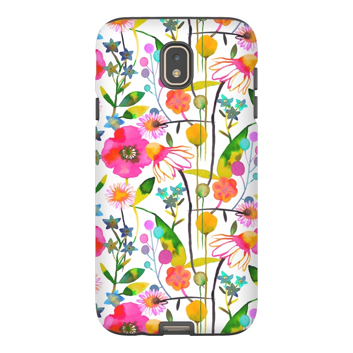 Galaxy J7 StrongFit Happy Spring Flowers by Ninola Design