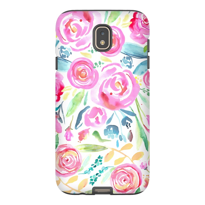 Galaxy J7 StrongFit Spring Days Pastel Roses by Ninola Design