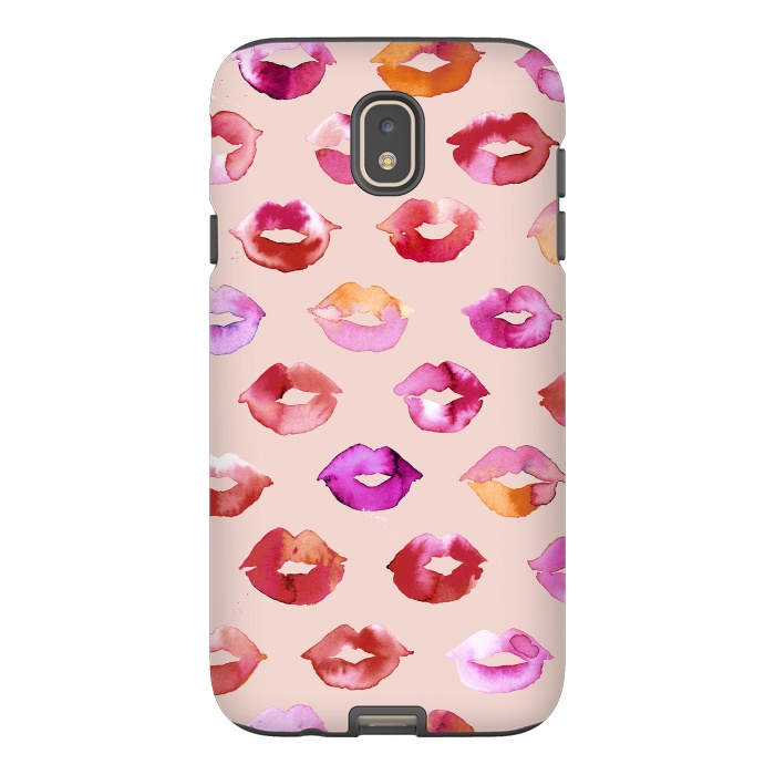 Galaxy J7 StrongFit Sweet Kisses Lips by Ninola Design