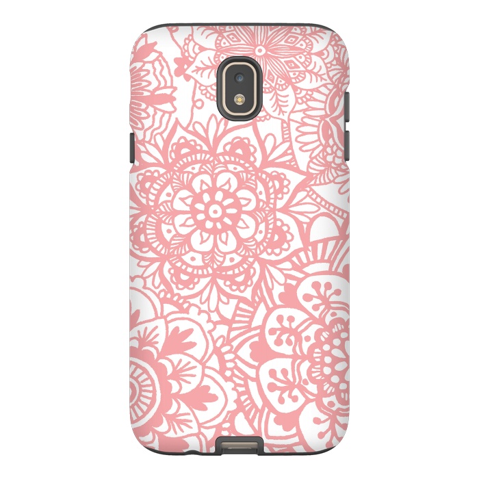 Galaxy J7 StrongFit Light Pink Mandala Pattern by Julie Erin Designs