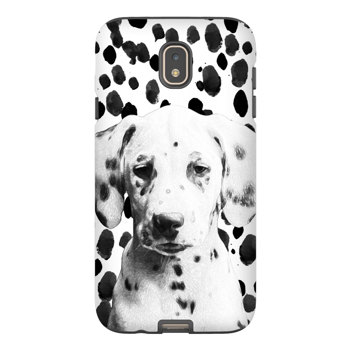 Galaxy J7 StrongFit Cute dalmatian puppy and ink spots by Oana 