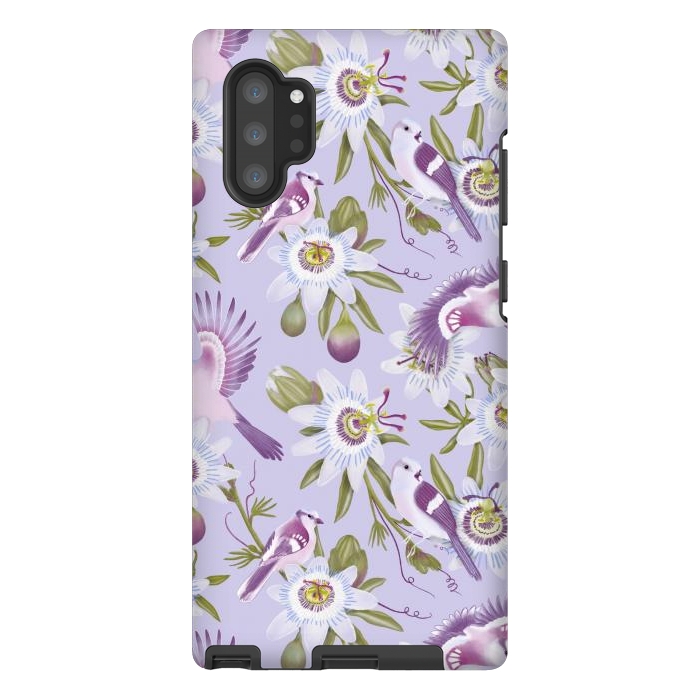 Galaxy Note 10 plus StrongFit Passion Flowers by Tishya Oedit