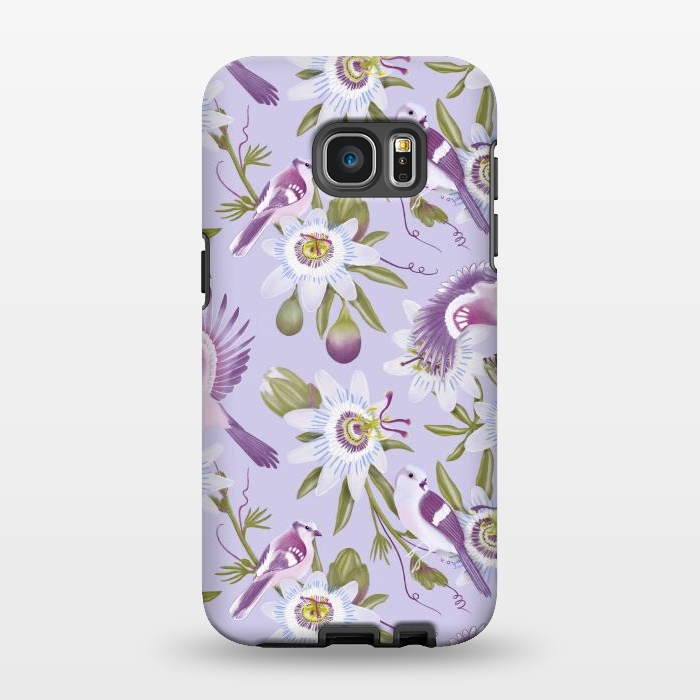 Galaxy S7 EDGE StrongFit Passion Flowers by Tishya Oedit