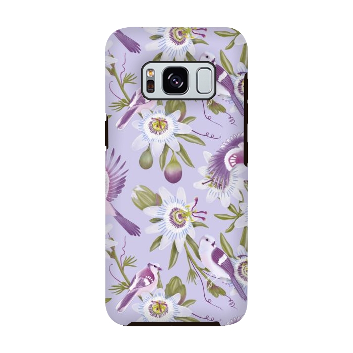 Galaxy S8 StrongFit Passion Flowers by Tishya Oedit