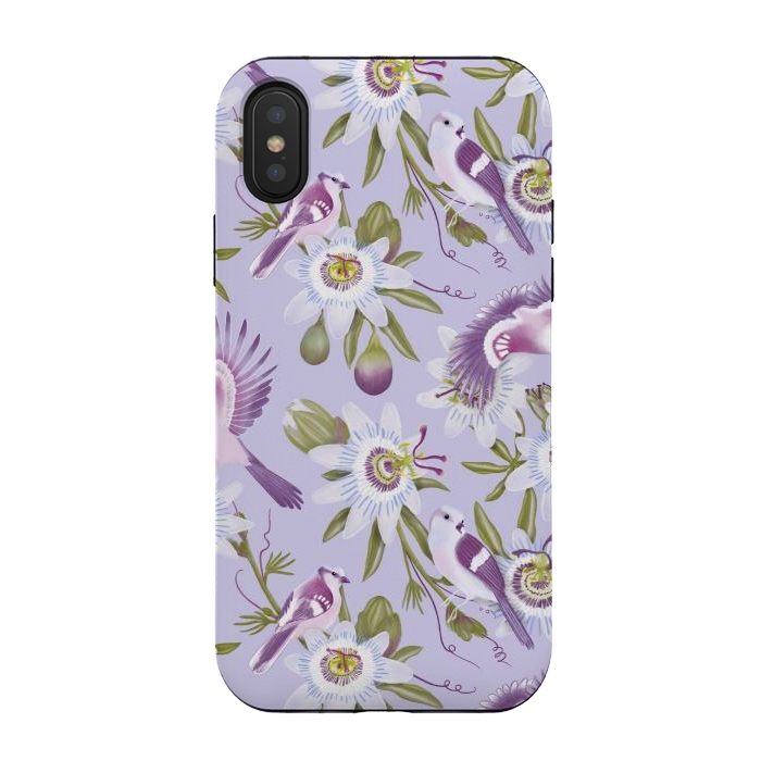 iPhone Xs / X StrongFit Passion Flowers by Tishya Oedit