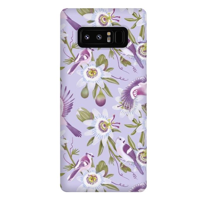 Galaxy Note 8 StrongFit Passion Flowers by Tishya Oedit