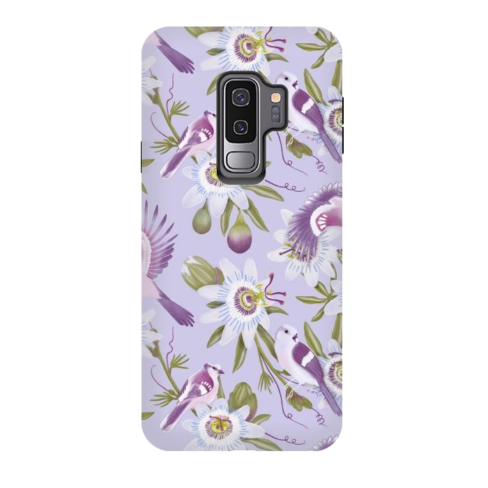 Galaxy S9 plus StrongFit Passion Flowers by Tishya Oedit
