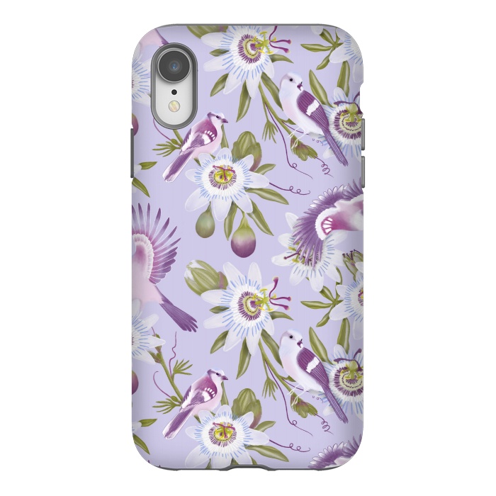iPhone Xr StrongFit Passion Flowers by Tishya Oedit