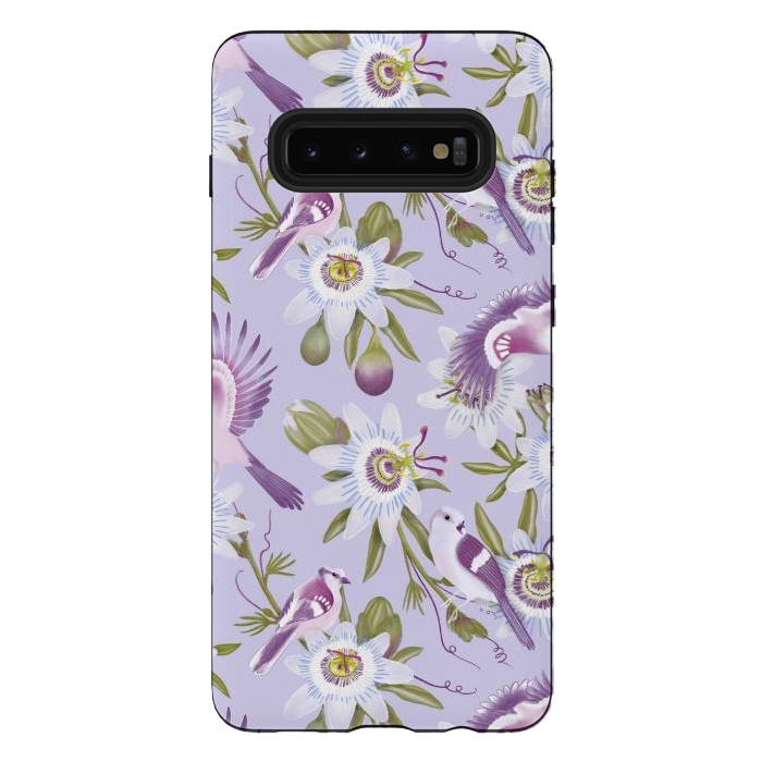 Galaxy S10 plus StrongFit Passion Flowers by Tishya Oedit