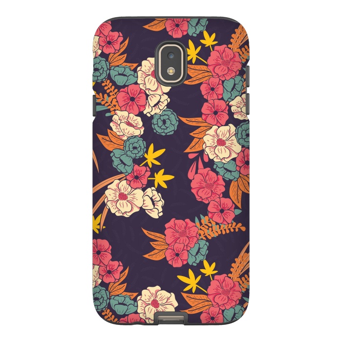 Galaxy J7 StrongFit Dark Floral Garden 003 by Jelena Obradovic