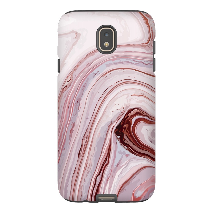 Galaxy J7 StrongFit Liquid Pink Marble by ArtsCase