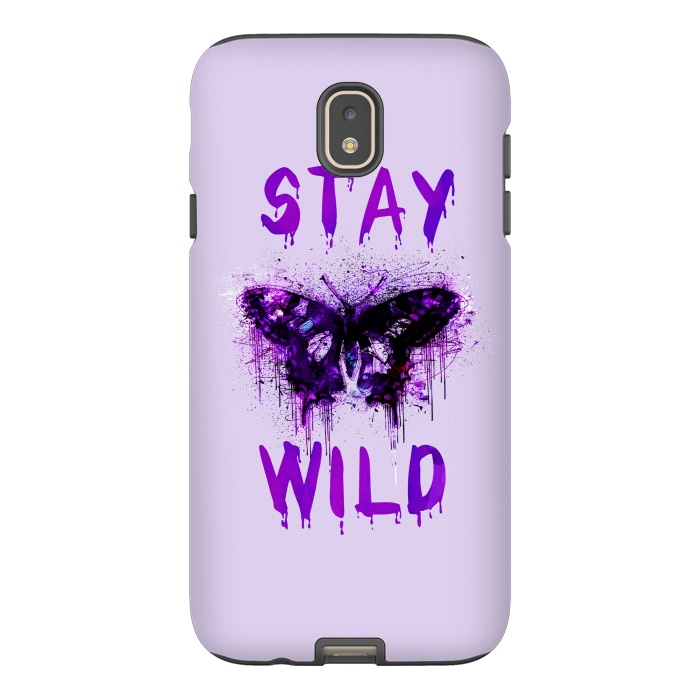 Galaxy J7 StrongFit Stay Wild Butterfly by Andrea Haase
