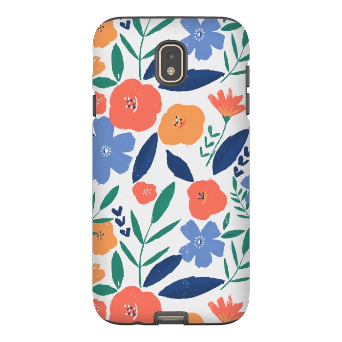 Galaxy J7 StrongFit bold minimal flower pattern by lauradidthis