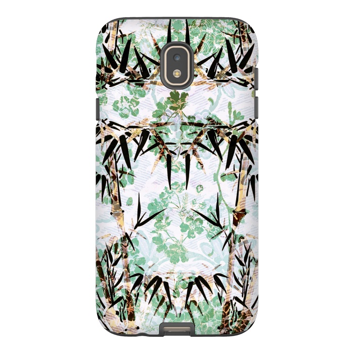 Galaxy J7 StrongFit Bamboo trees and pastel green flowers by Oana 