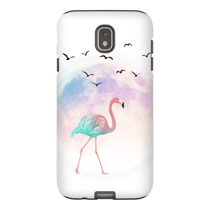 Galaxy J7 StrongFit flamingo in the pink moon by haroulita