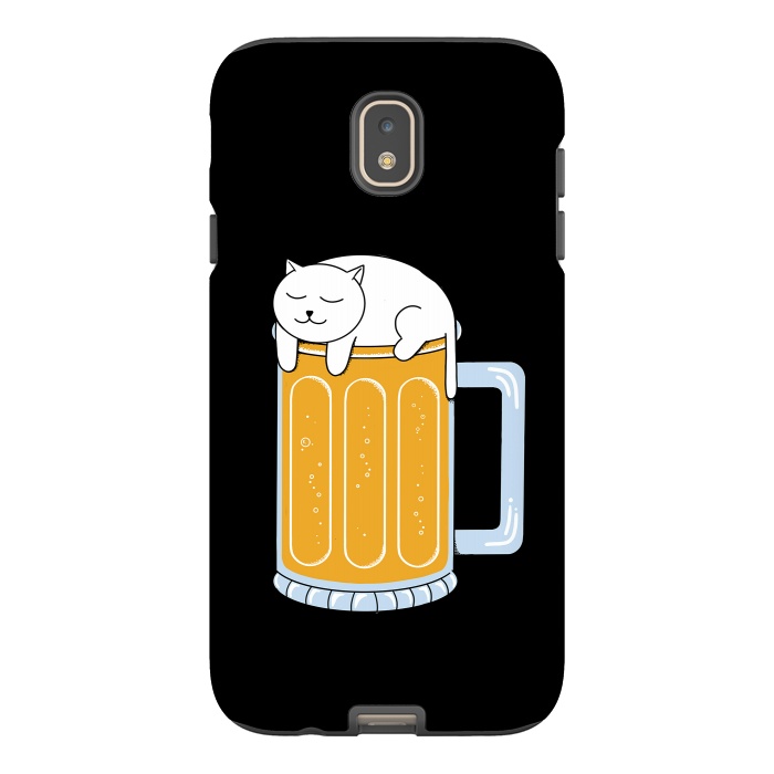 Galaxy J7 StrongFit Cat beer by Coffee Man