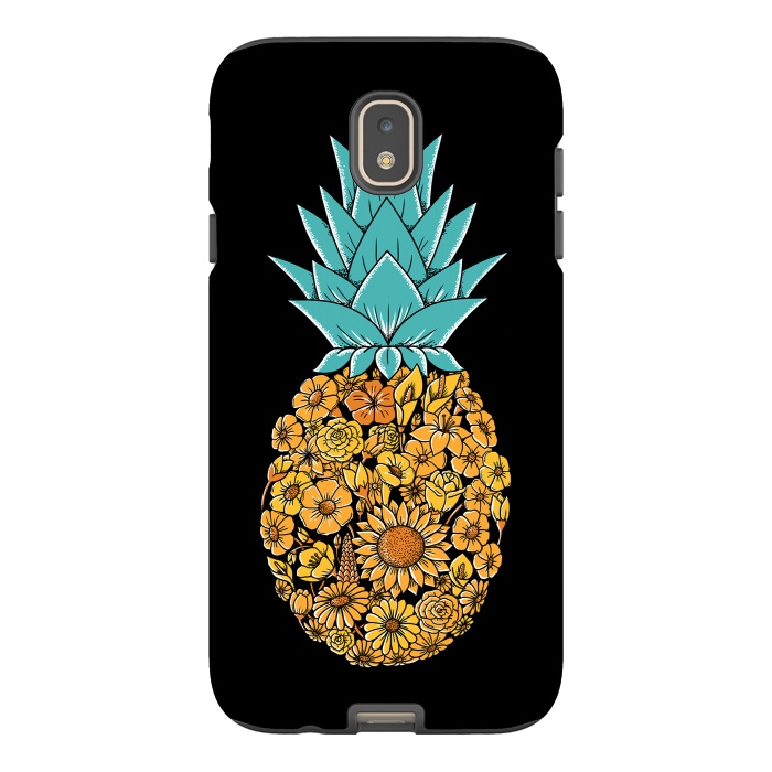 Galaxy J7 StrongFit Pineapple Floral by Coffee Man